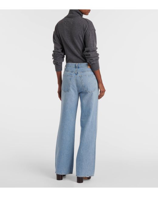 Citizens of Humanity Blue Annina High-rise Wide-leg Jeans