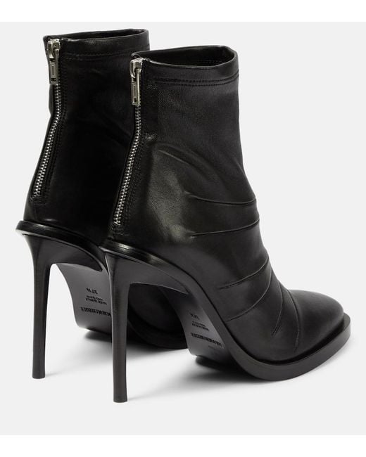 Ann Demeulemeester Black Carol Leather Ankle Boots