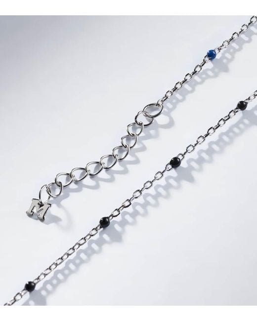 Mateo Set Aus Zwei Armbaendern Aus Sterlingsilber Mit Emaille in Metallic für Herren