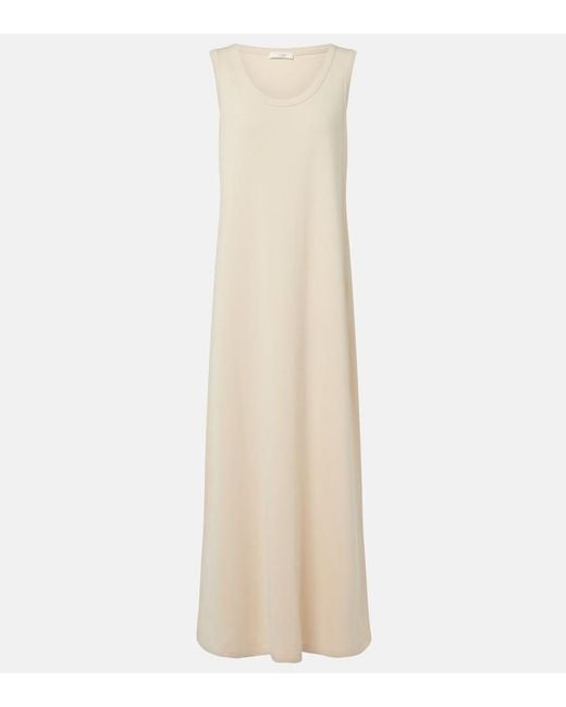 The Row White Tetzi Cotton Jersey Maxi Dress