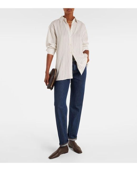 Pouch Small De Piel Grabada Totême de color Black