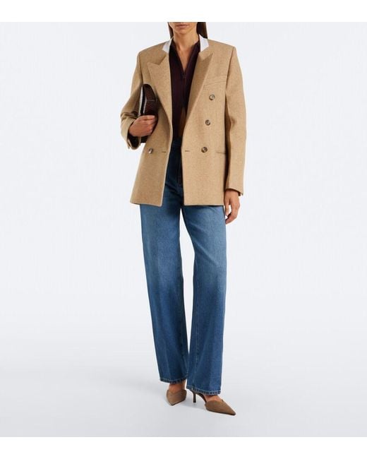 Victoria Beckham Brown Victoria Angle D'Orsay Suede Pumps