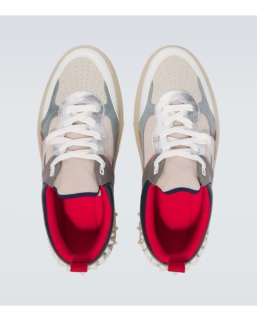 Christian Louboutin Sneakers Astroloubi Aus Leder in Gray für Herren