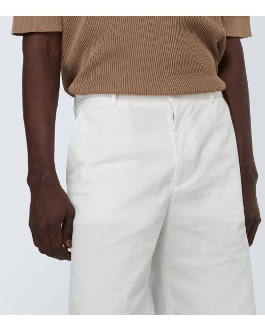 Bermuda en coton melange Dolce & Gabbana pour homme en coloris White