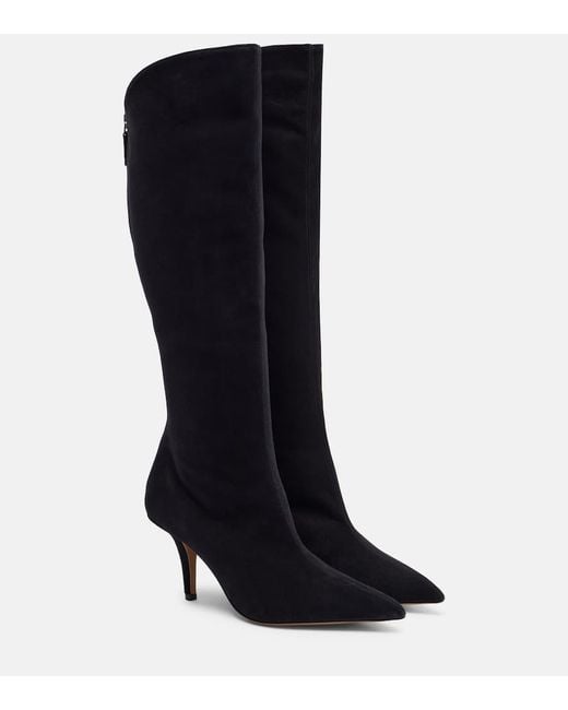 Paris Texas Black Jessica 75 Suede Knee-High Boots