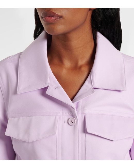 Courreges Purple Logo Jacket