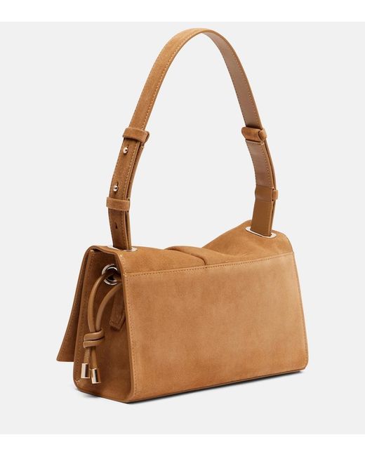 Christian Louboutin Brown Baggy Small Suede Shoulder Bag