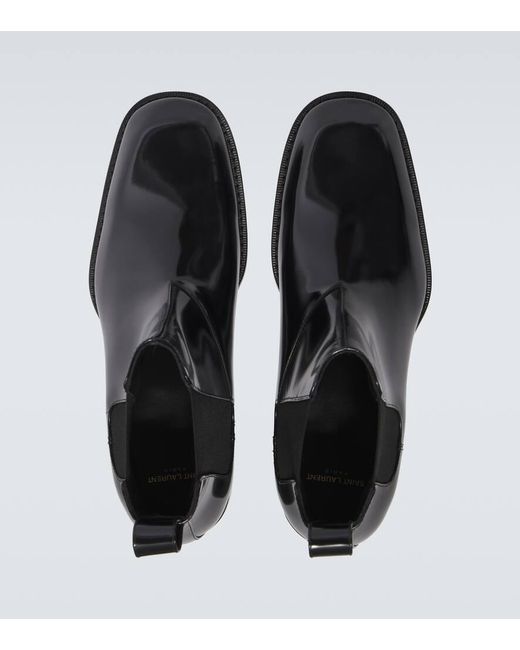 Saint Laurent Black Vadim 25 Chelsea Boot for men