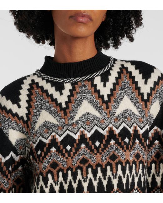 Bogner Black Avena Jacquard Sweater