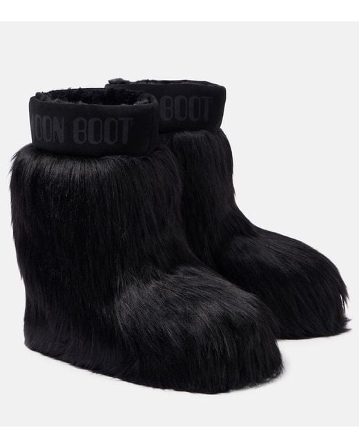 Botas De Nieve Icon Yeti Mid De Pelo Sintetico Moon Boot de color Black