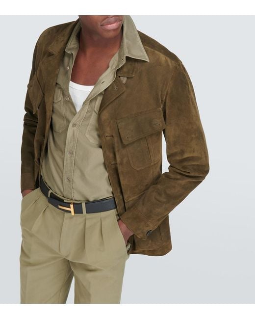 Tom Ford Green Cotton Shirt for men