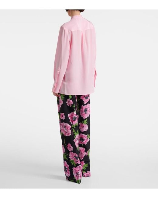 Stella McCartney Pink Iconic Silk Shirt