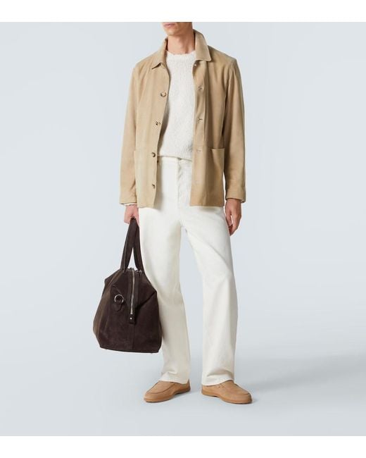 Tod's Natural Suede Loafers for men