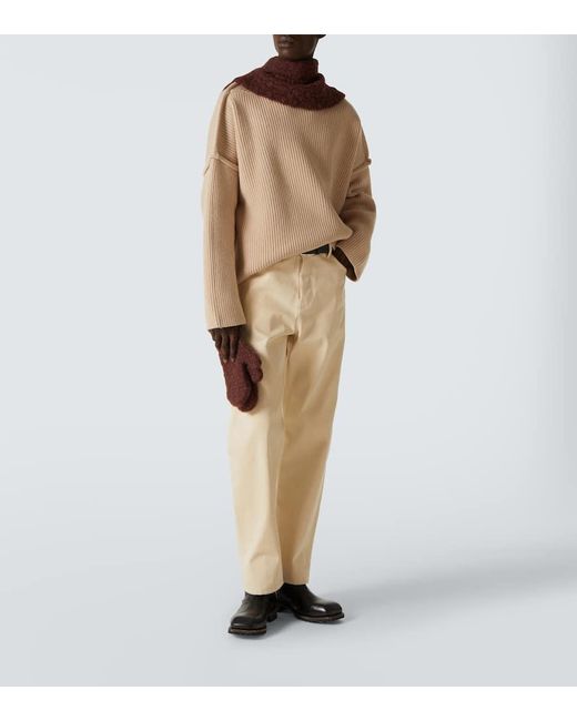 Jil Sander Natural Mid-Rise Straight Jeans for men