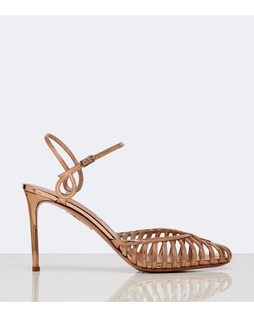 Aquazzura Pink Sweet Surrender Slingback Pumps