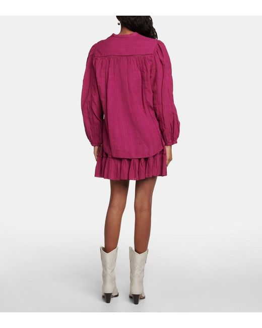 Isabel Marant Pink Leonard Cotton-blend Shirt