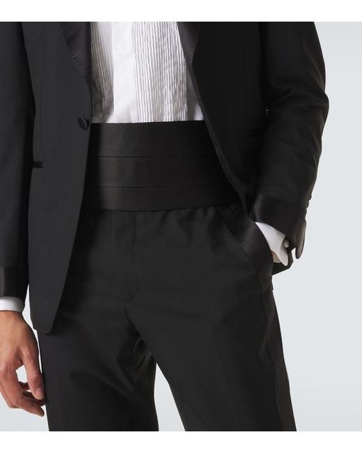 Tom Ford Black Silk Cummerbund for men