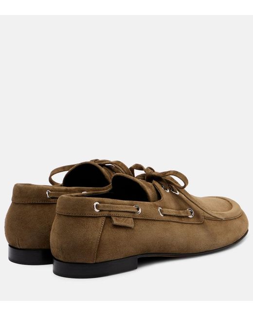Proenza Schouler Brown Segelschuhe Deck Aus Veloursleder