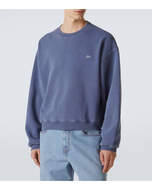 ERL Sweatshirt Aus Baumwoll-Jersey in Blue für Herren