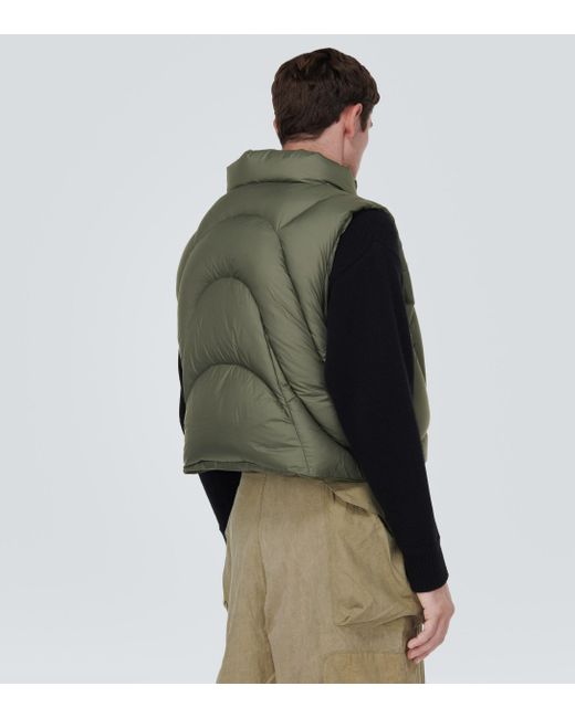 green down vest men's