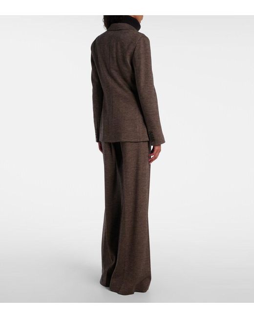 Ralph Lauren Brown Hailey Wool Blazer
