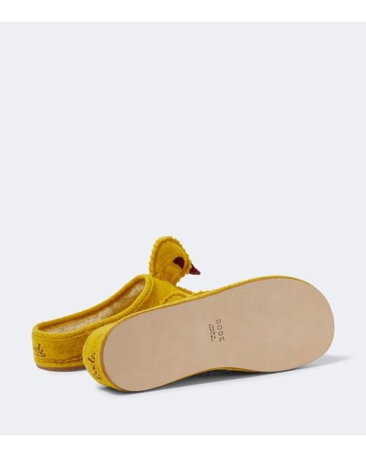 Slippers di Bode in Yellow da Uomo