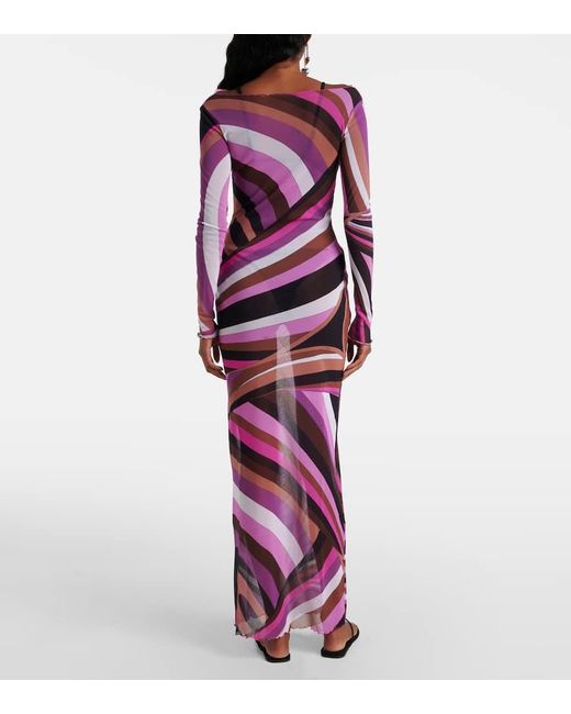 Emilio Pucci Pink Maxikleid Iride