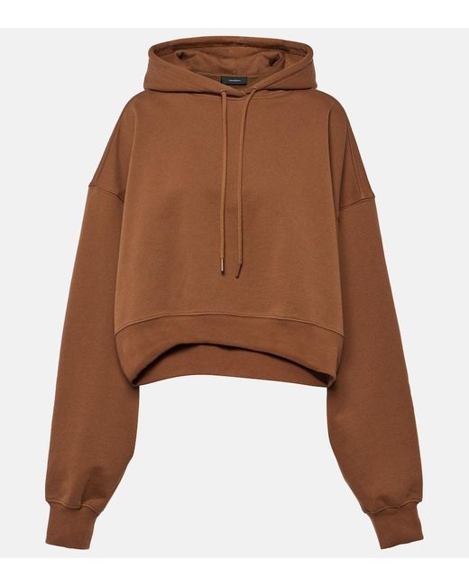 Wardrobe NYC Brown Oversize-Hoodie Aus Baumwoll-Jersey