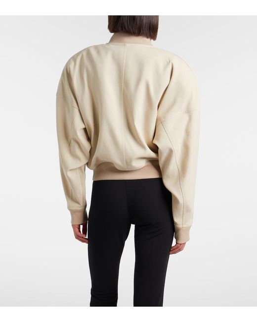 Gucci Natural Cotton Poplin Bomber Jacket