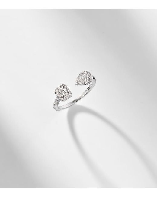 Messika White My Twin 18Kt Ring With Diamonds