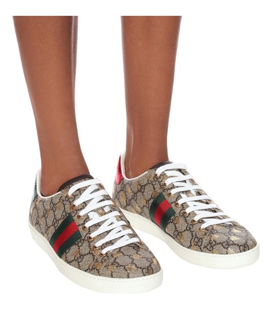 gucci pattern trainers