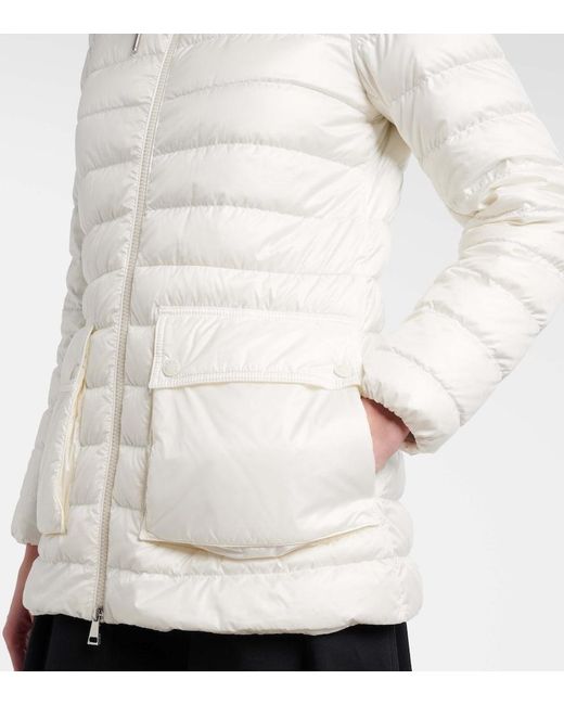 Moncler White Jasmin Down Jacket