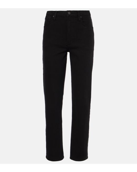 Citizens of Humanity Black Caia Straight Jeans