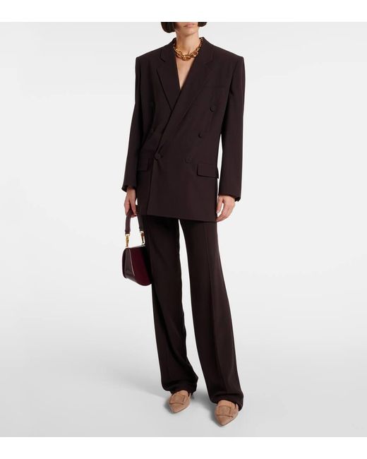 Manolo Blahnik Brown Maysalepumpflat Suede Ballet Flats