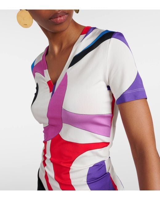 T-shirt Marmo imprime Emilio Pucci en coloris Multicolor