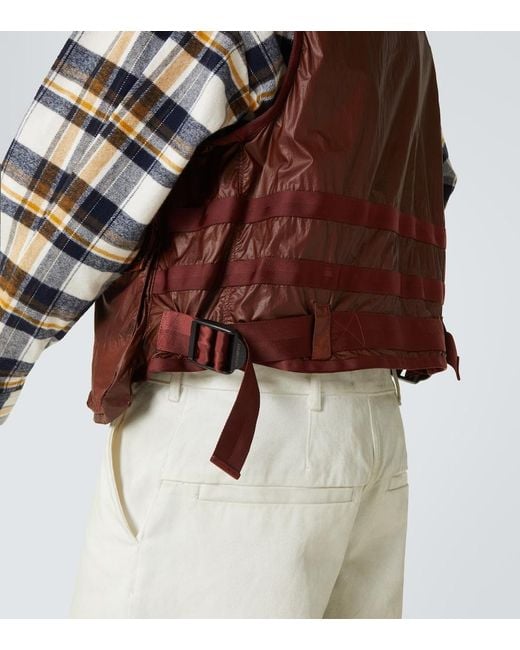 C P Company Brown Cs Ii Logo Technical Vest for men
