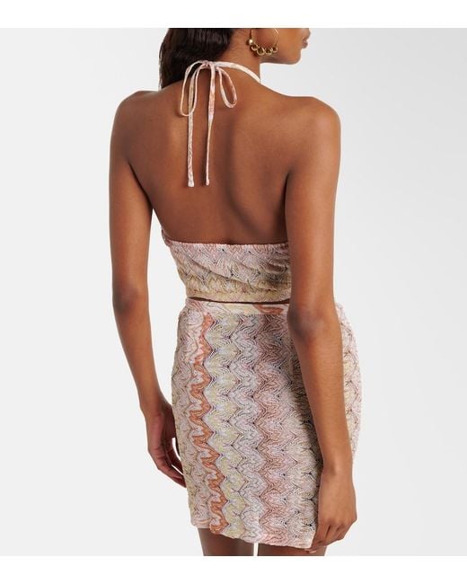 Missoni Natural Lame Crop Top