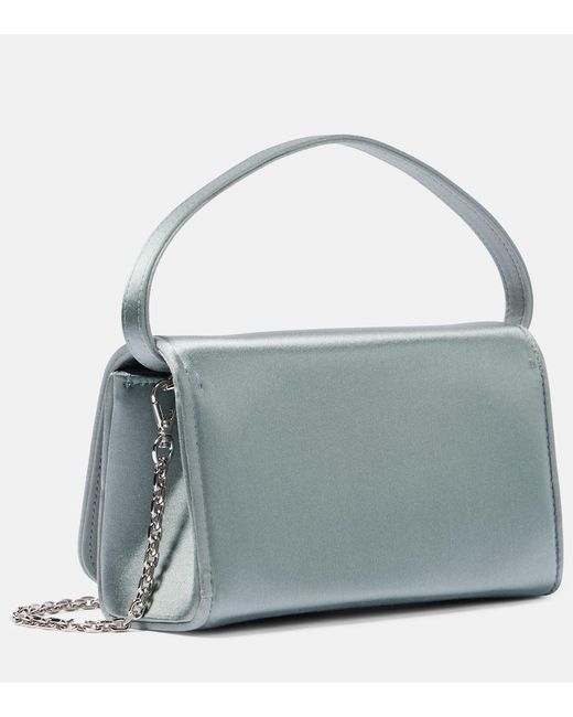 Roger Vivier Metallic Pilgrim Micro Satin Clutch
