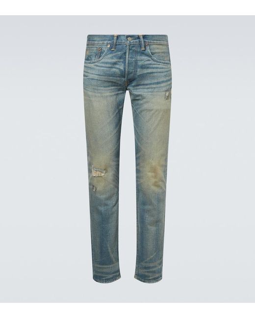 RRL Blue Slim Jeans for men
