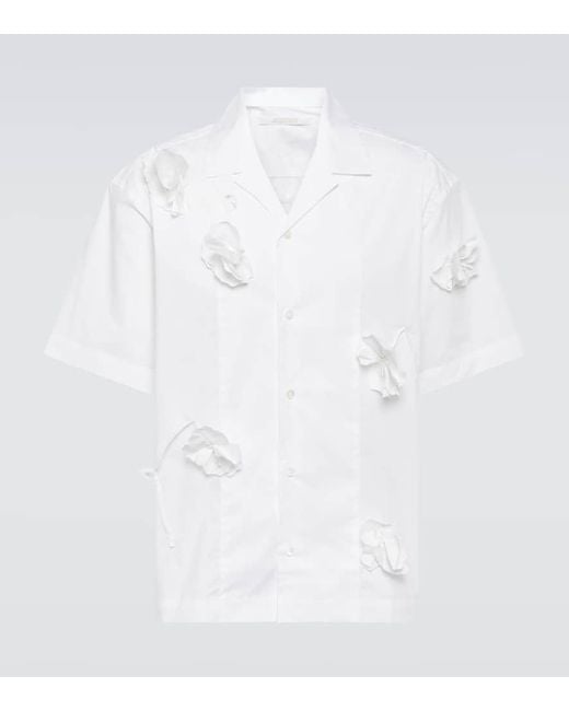Camisa La Chemise Jean de mezcla algodon Jacquemus de hombre de color White