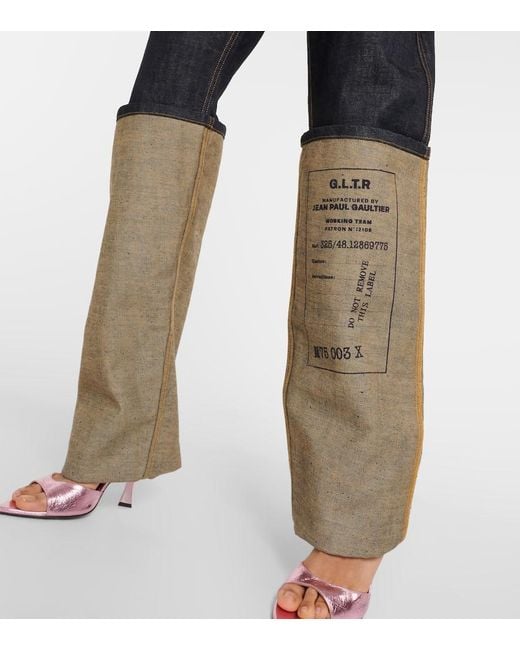 Jean Paul Gaultier Gray Wide-Leg Jeans Cuff