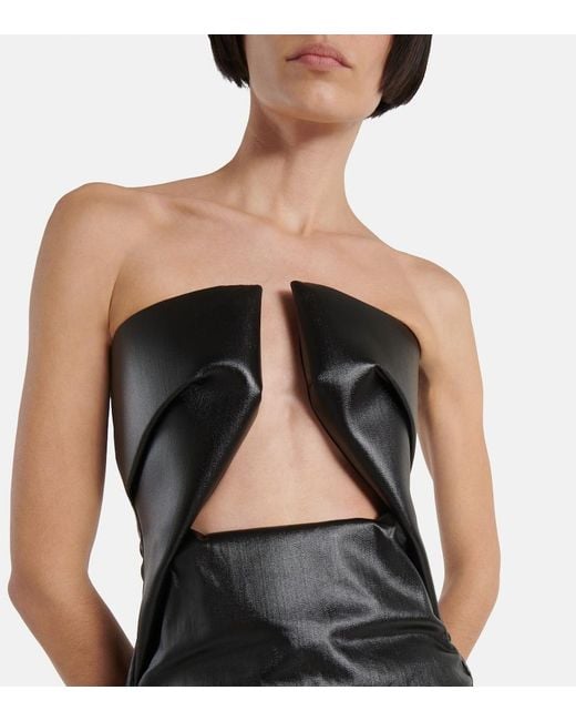 Rick Owens Black Dress Prong Gown