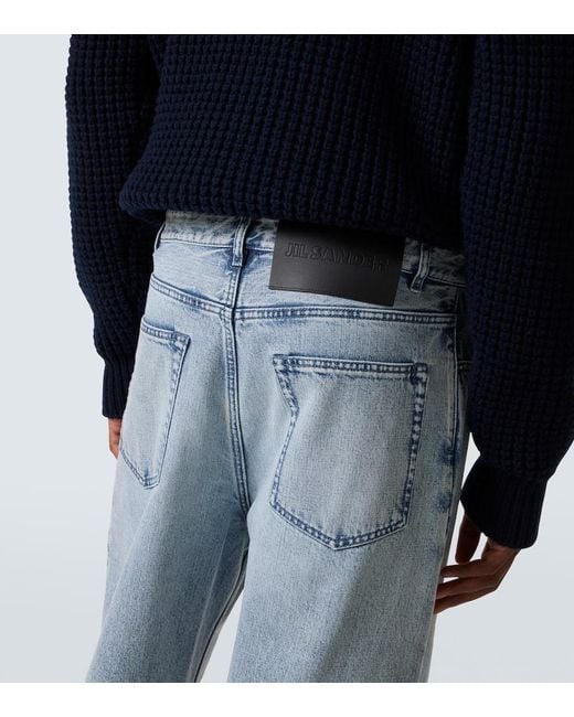 Jil Sander Blue Wide-Leg Jeans for men