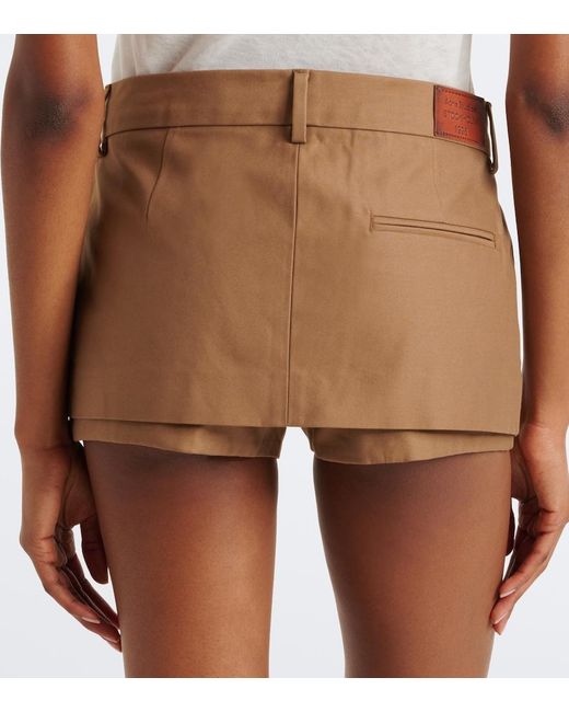 Acne Brown Cotton Skort