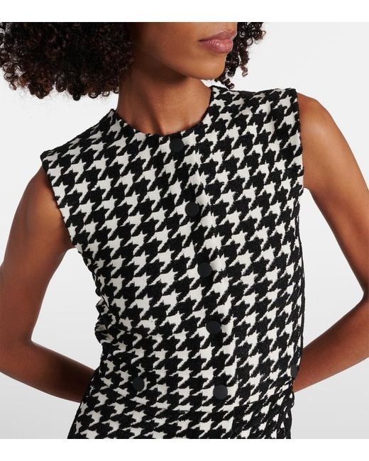 Burberry Black Checked Minidress