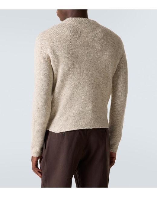 Pullover di Auralee in Natural da Uomo