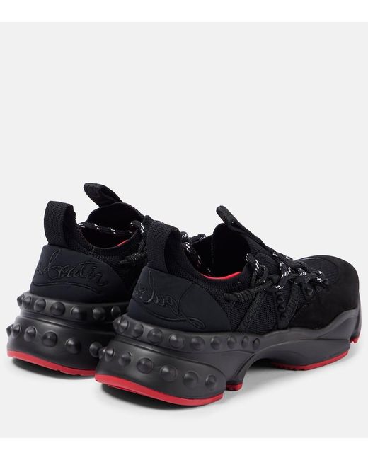 Christian Louboutin Sneakers Trailnrun Mit Veloursleder in Black für Herren