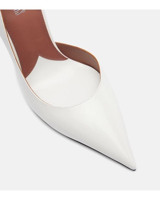 Paris Texas White Vera 105 Patent Leather Pumps