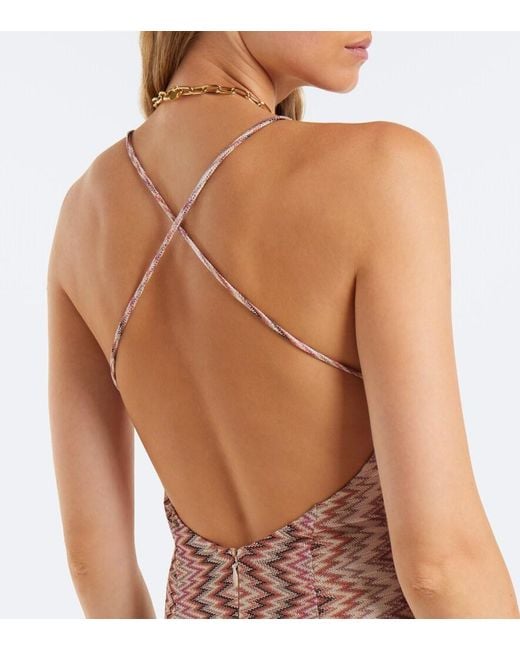 Missoni Pink Zigzag Maxi Dress