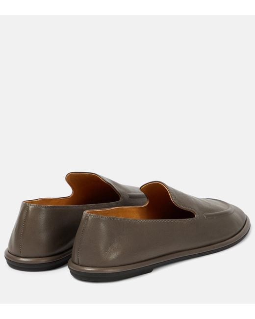 The Row Brown Loafers Canal aus Leder